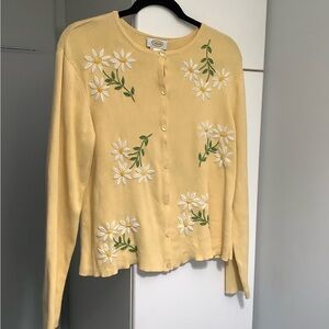 Talbots Soft Yellow Knit Sweater